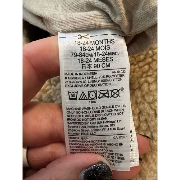 NWT Baby Gap Outerwear Size 18/24m - Picture 3 of 3